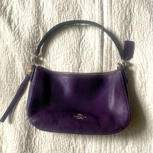 EUC purple coach purse